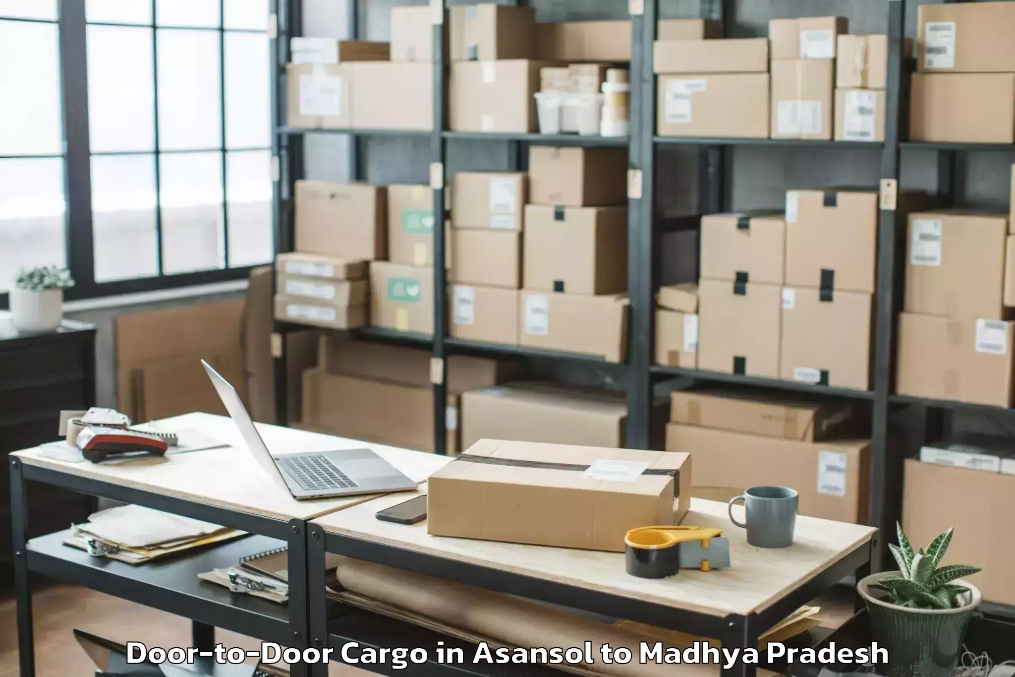 Book Asansol to Pipariya Door To Door Cargo Online